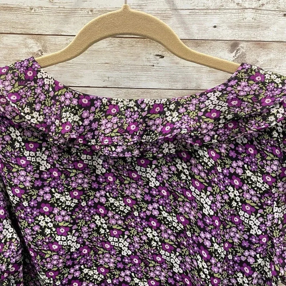 rabbit rabbit‎ rabbit DESIGNS Size 10 DRESS Purple Floral - Picture 6 of 9